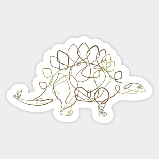 Knotted Stegosaurus Sticker